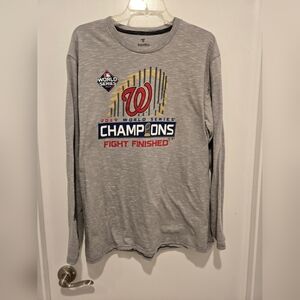 REDUCED SHIPPING Men's Washington Nationals long sleeve t shirt